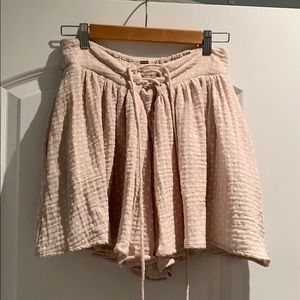 Free people flowy skort with tie